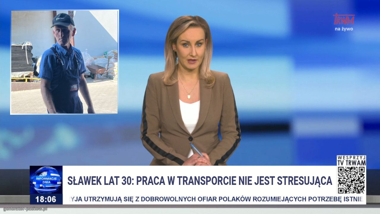 Sławek lat 30: Praca w Transporcie nie jest stresująca