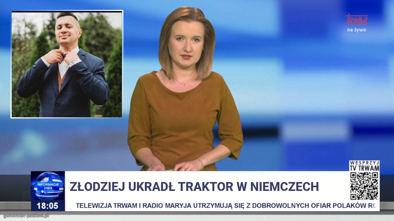 ZŁODZIEJ ukradł traktor w niemczech 