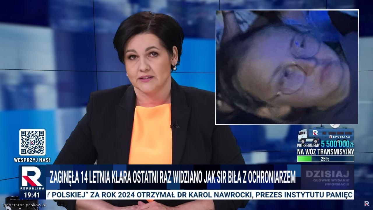 Zaginęła 14 letnia klara ostatni raz widziano jak sir biła z ochroniarzem 