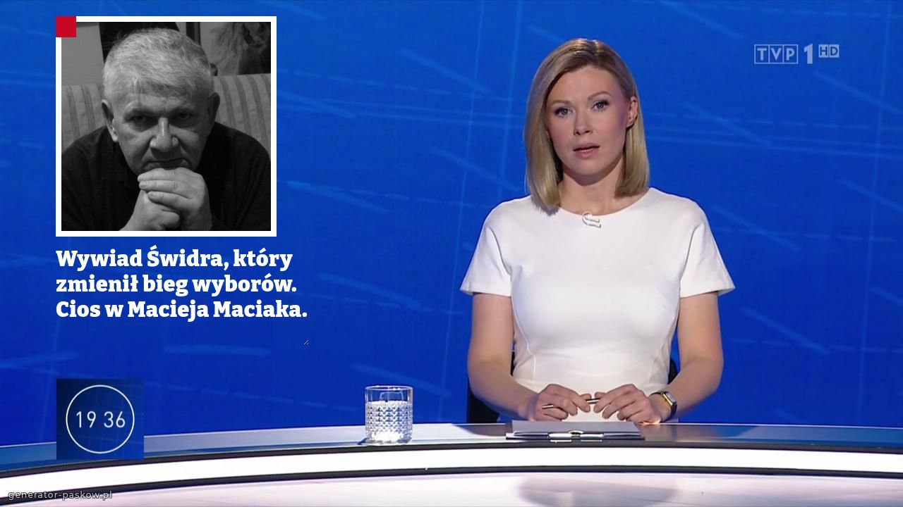 Wywiad Świdra, który zmienił bieg wyborów. Cios w Macieja Maciaka. 