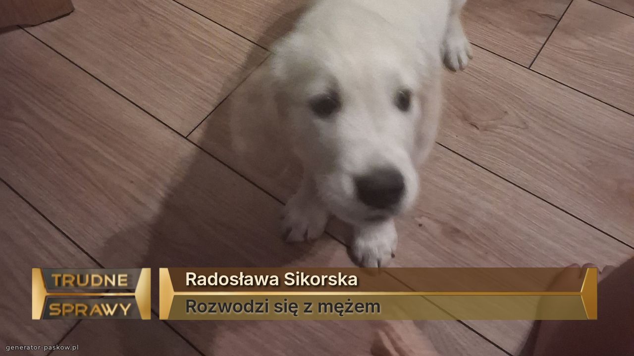 Radosława Sikorska 
Rozwodzi się z mężem