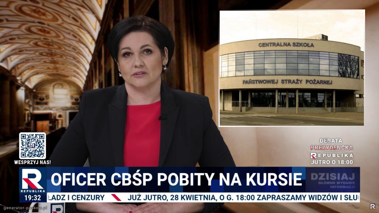 Oficer cbśp pobity na kursie