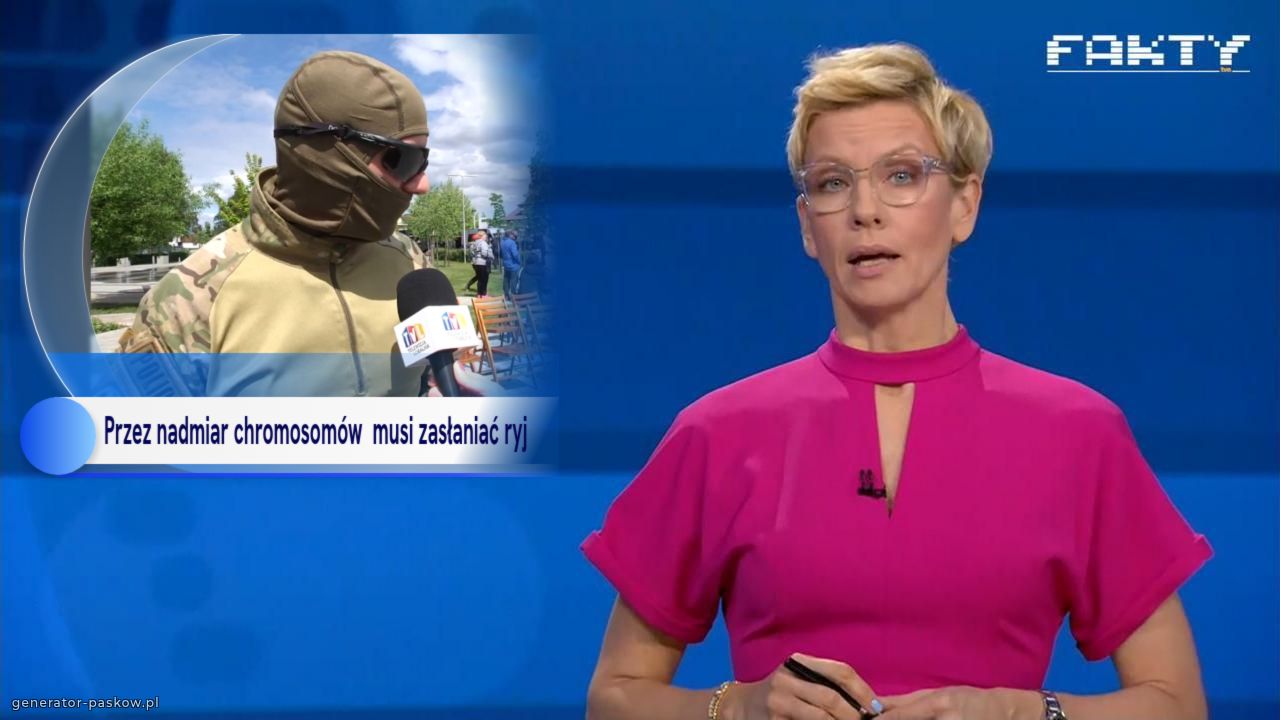 Przez nadmiar chromosomów  musi zasłaniać ryj 