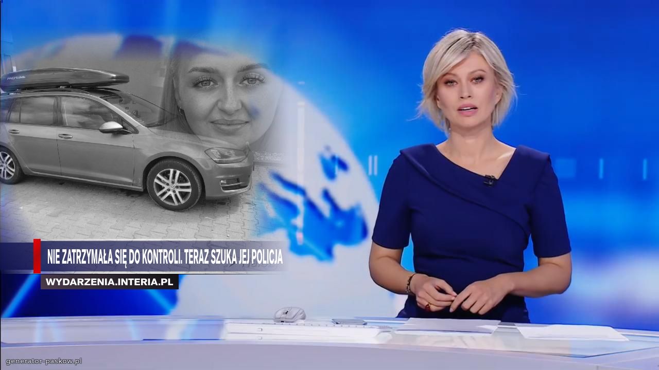 Nie zatrzymała się do kontroli. Teraz szuka jej policja