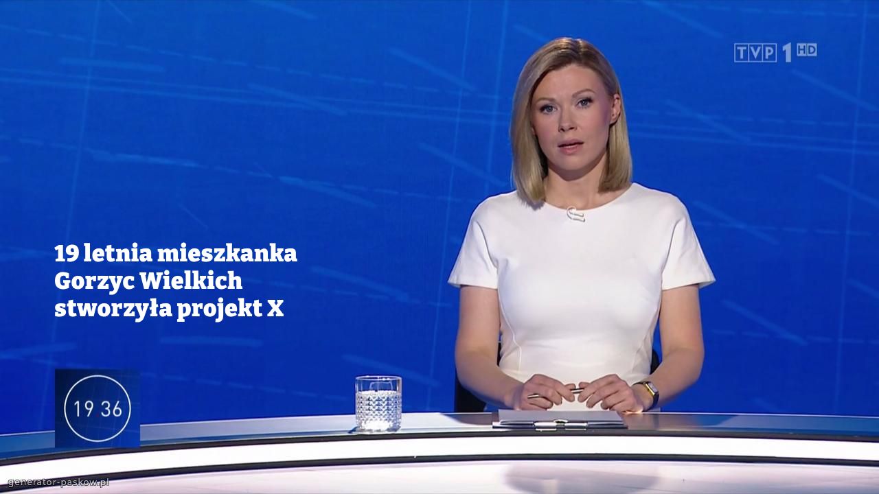 19 letnia mieszkanka Gorzyc Wielkich stworzyła projekt X