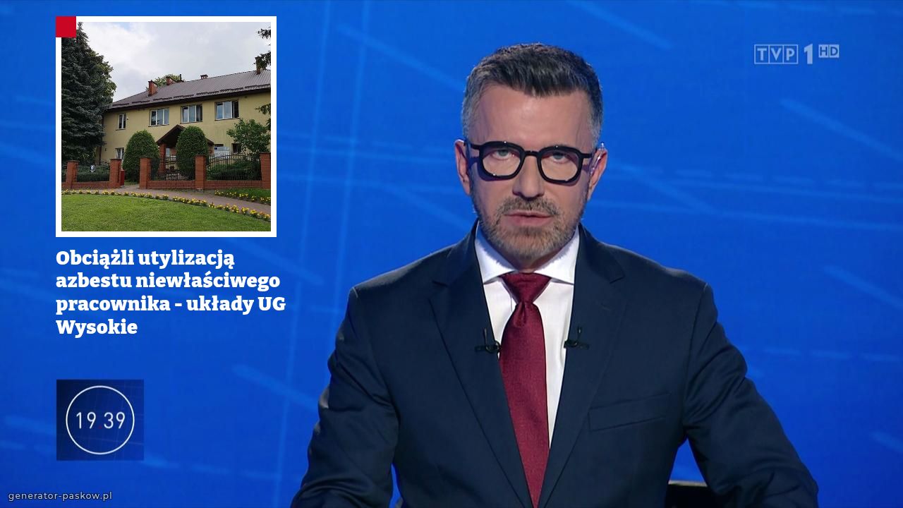 Obciążli utylizacją azbestu niewłaściwego pracownika - układy UG Wysokie