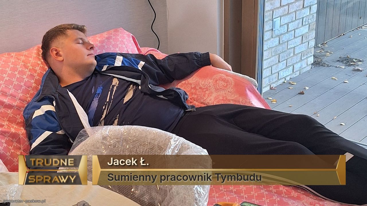 Jacek Ł. 
Sumienny pracownik Tymbudu