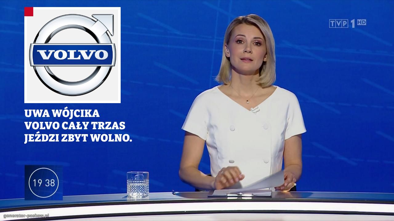 UWA WÓJCIKA VOLVO CAŁY TRZAS JEŹDZI ZBYT WOLNO. 
