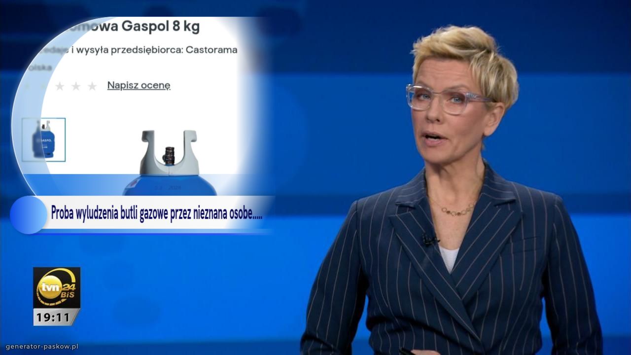 Proba wyludzenia butli gazowe przez nieznana osobe.....