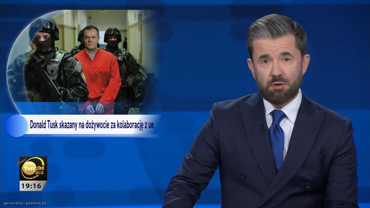 Donald Tusk skazany na dożywocie za kolaborację z ue