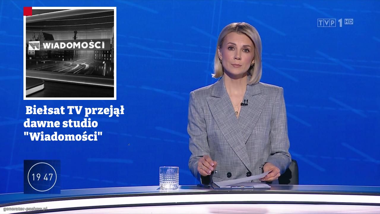  Biełsat TV przejął dawne studio "Wiadomości" 