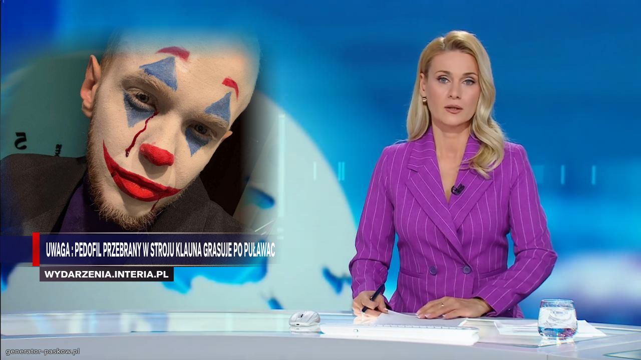 UWAGA : PEDOFIL PRZEBRANY w stroju klauna GRASUJE PO PUŁAWAC