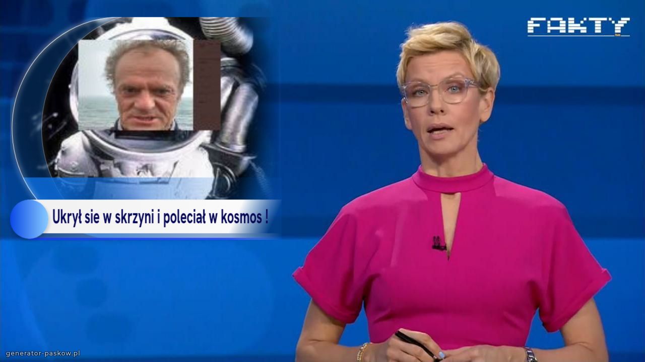 Ukrył sie w skrzyni i poleciał w kosmos !