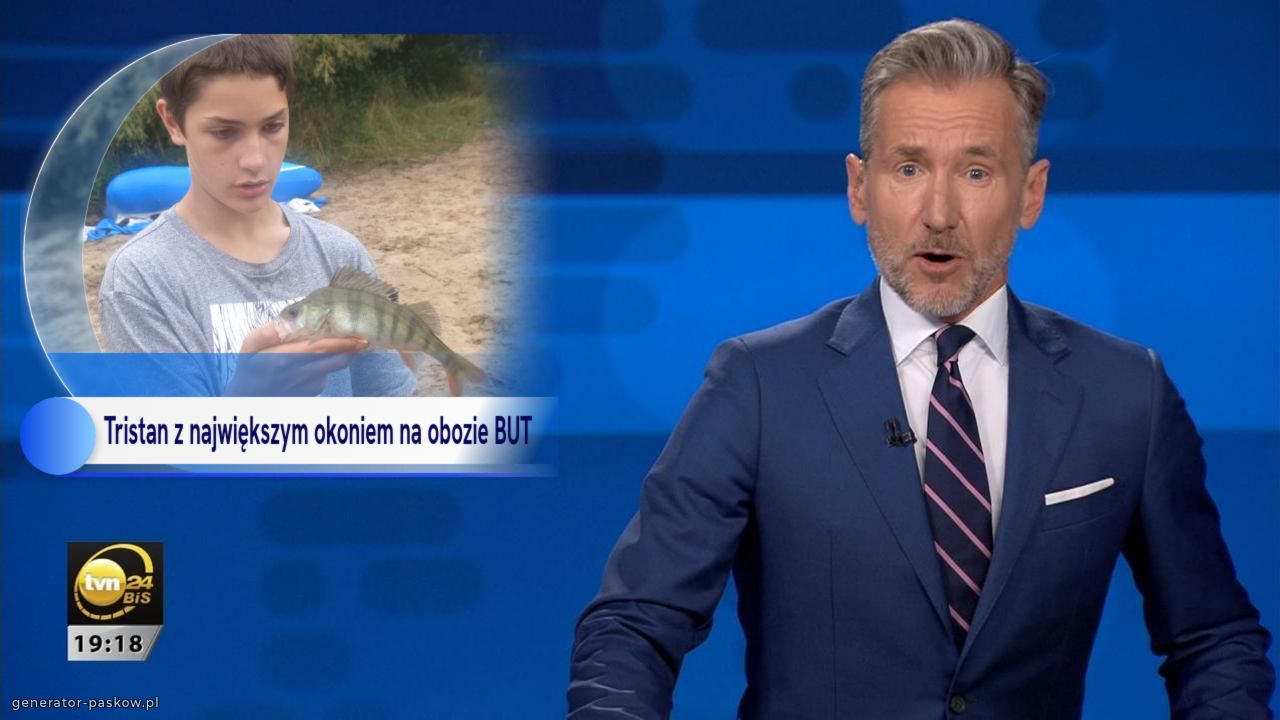 Tristan z największym okoniem na obozie BUT