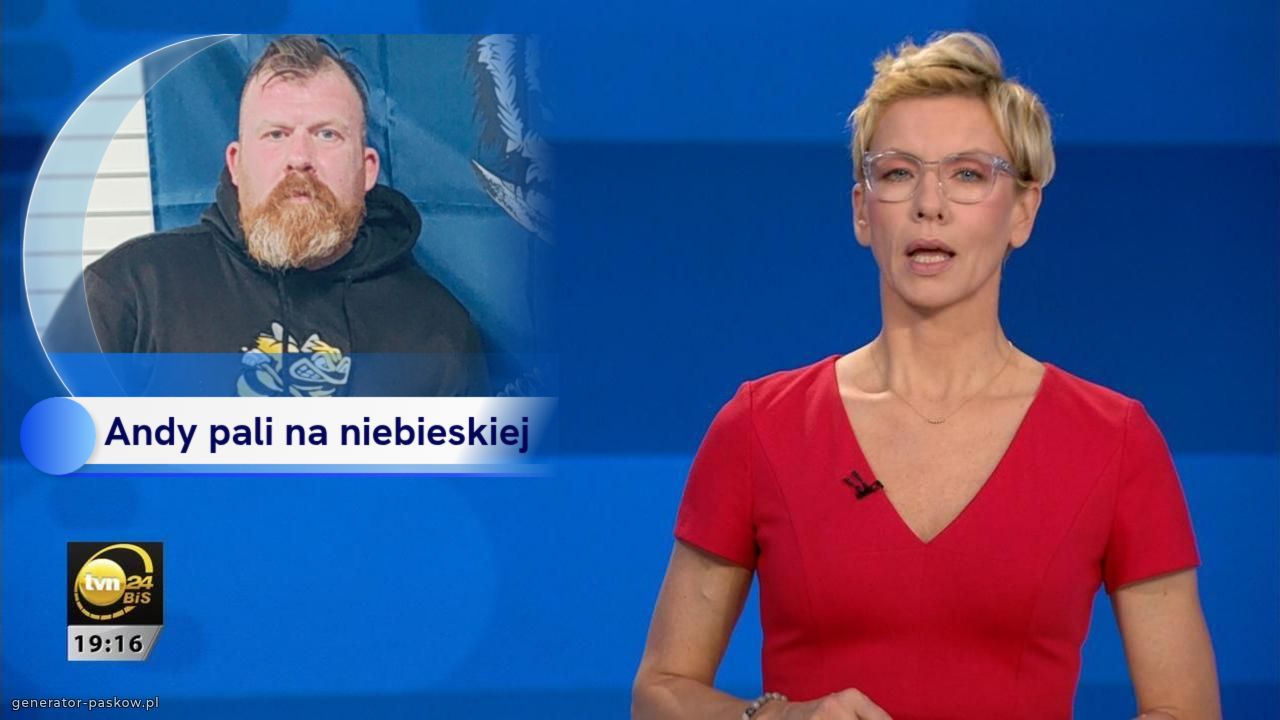 Andy pali na niebieskiej