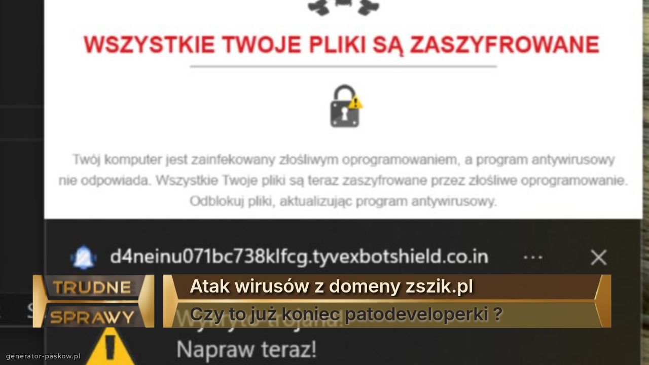 Atak wirusów z domeny zszik.pl
Czy to już koniec patodeveloperki ?