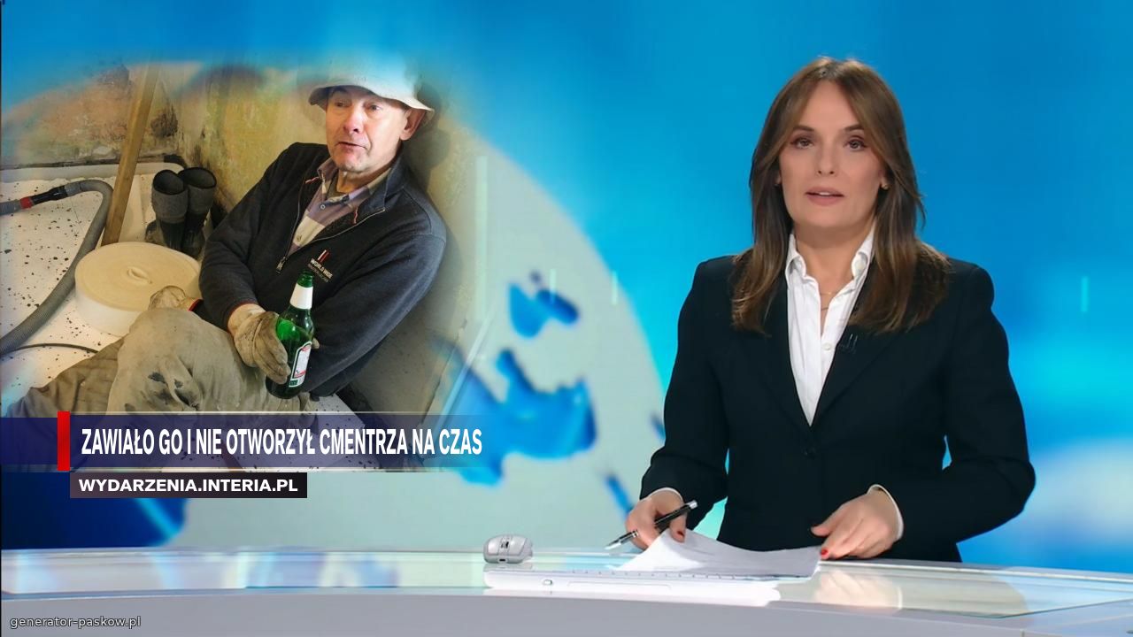 zawiało go i nie otworzył cmentrza na czas 