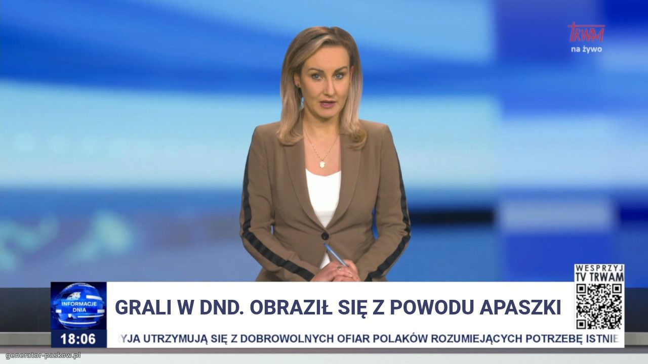 Grali w dnd. Obraził się z powodu apaszki
