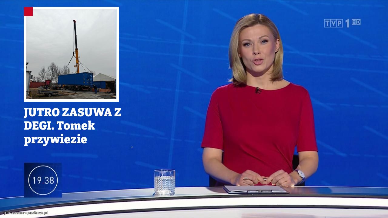 JUTRO ZASUWA Z DEGI. Tomek przywiezie