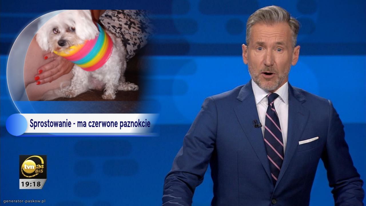 Sprostowanie - ma czerwone paznokcie 