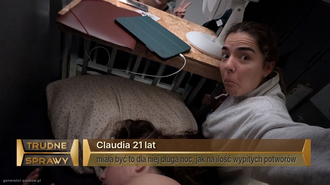 Claudia 21 lat
miała być to dla niej długa noc, jak na ilość wypitych potworów 