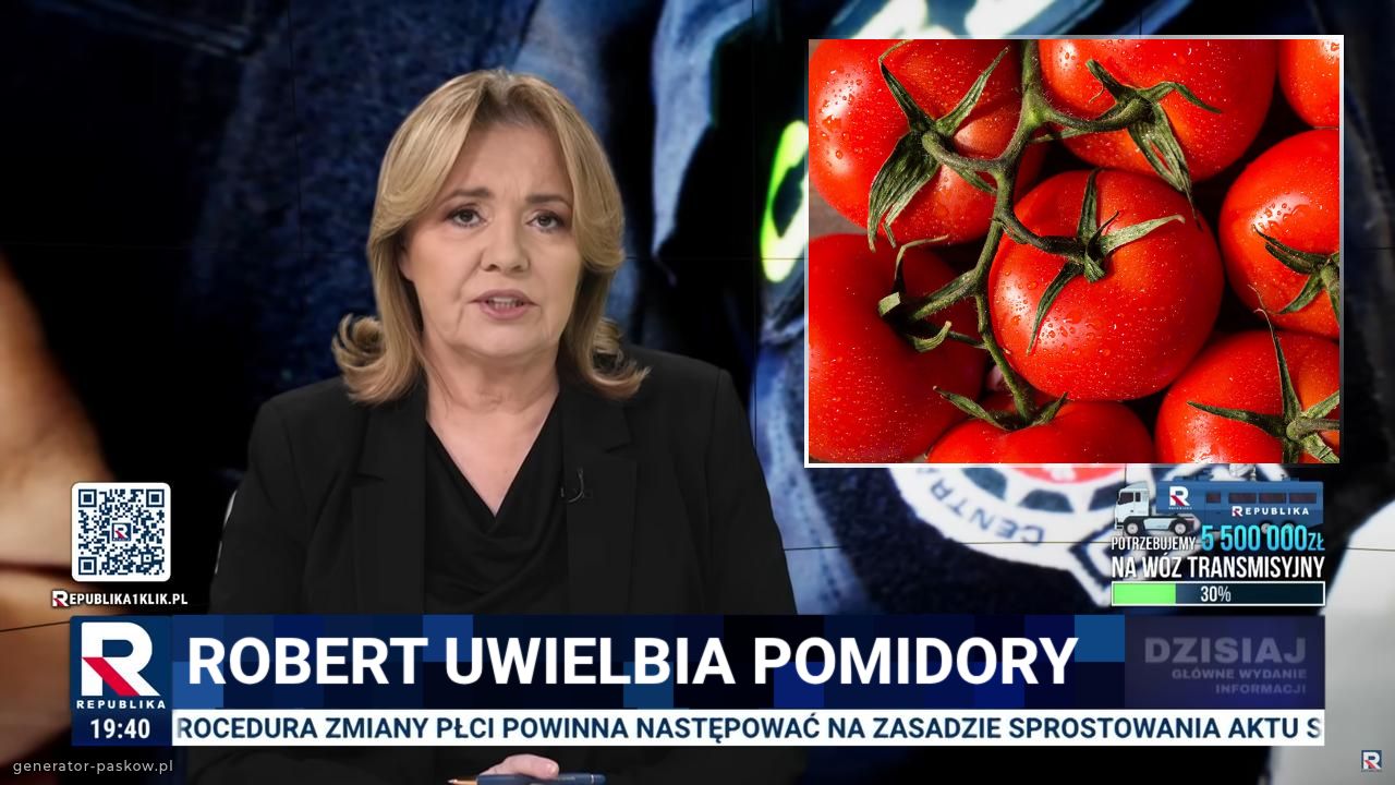 ROBERT UWIELBIA POMIDORY