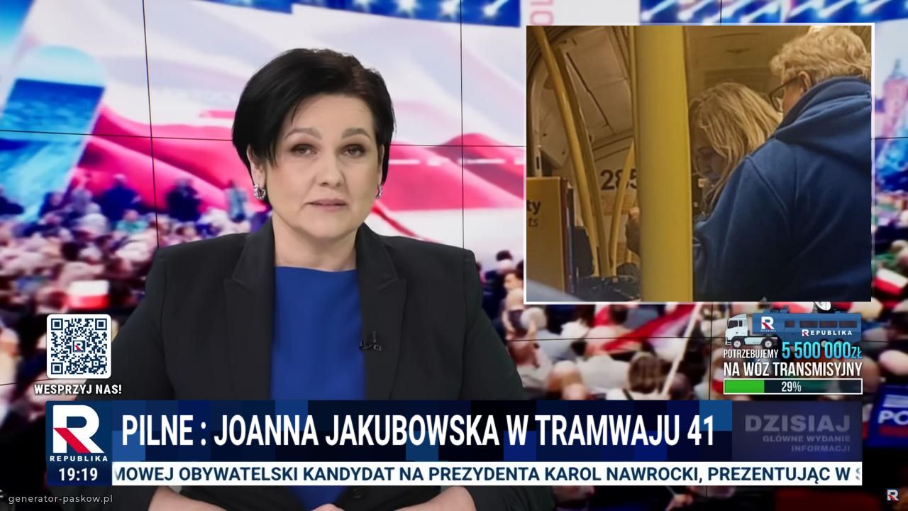 pilne : Joanna Jakubowska w tramwaju 41 