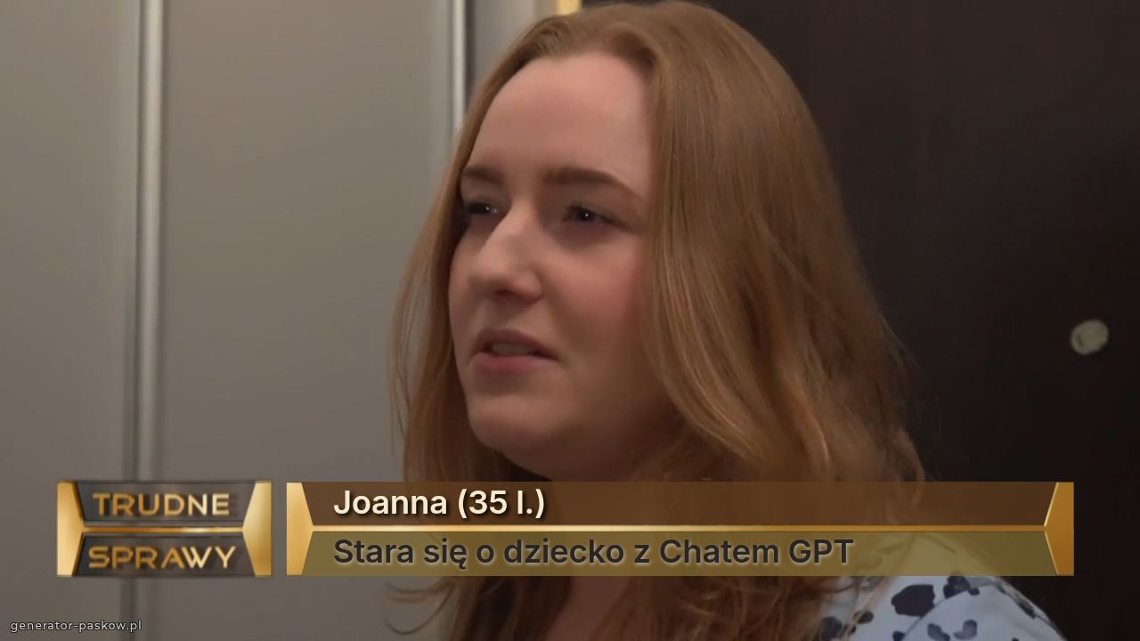 Joanna (35 l.)
Stara się o dziecko z Chatem GPT