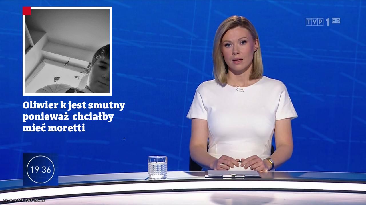 Oliwier k jest smutny ponieważ  chciałby mieć moretti