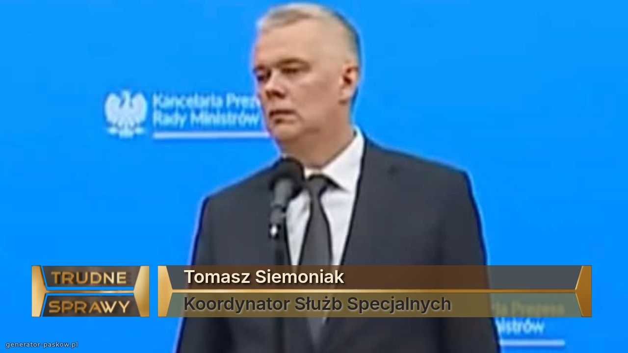 Tomasz Siemoniak 
Koordynator Służb Specjalnych 