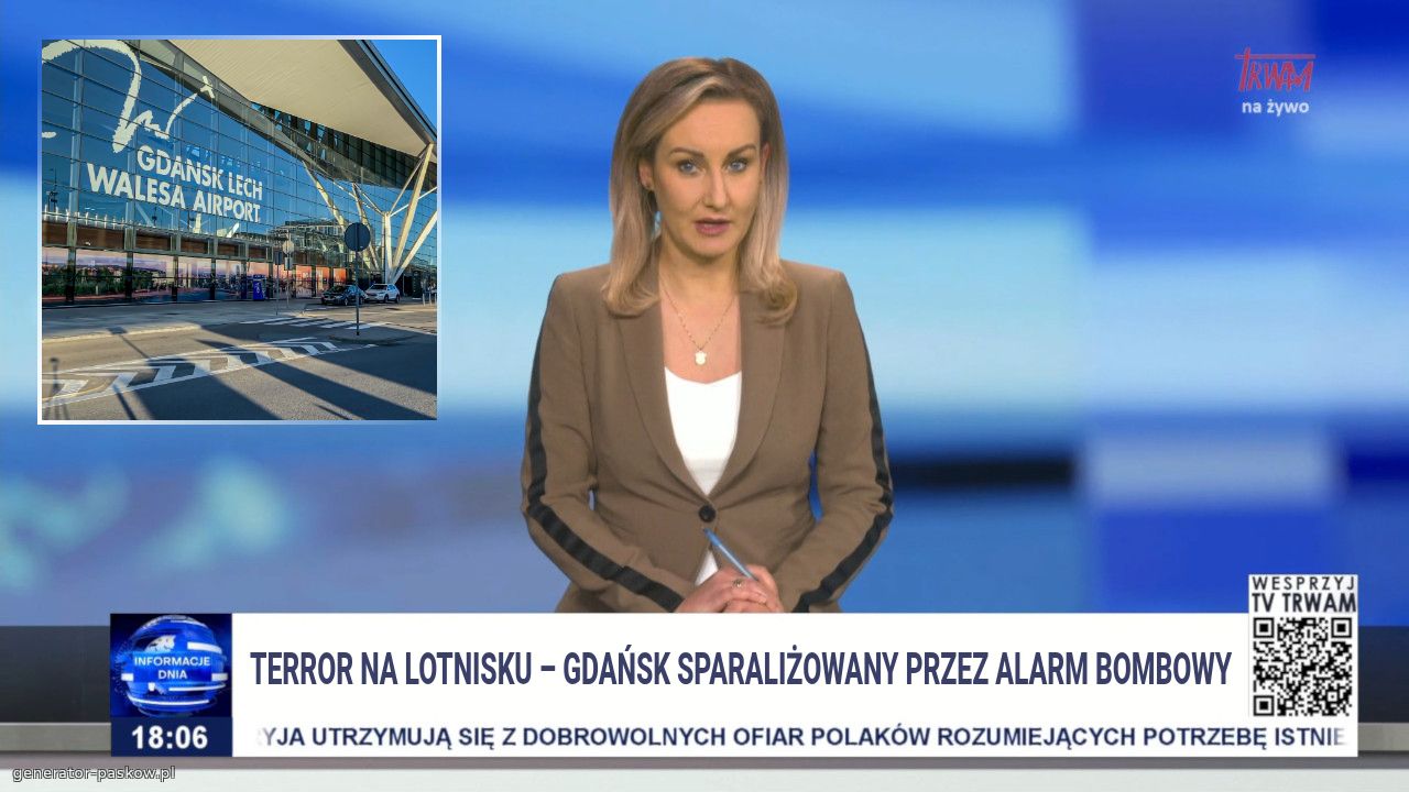 Terror na lotnisku – Gdańsk sparaliżowany przez alarm bombowy