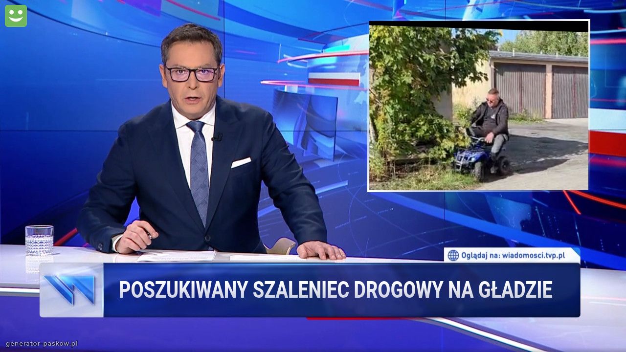 Poszukiwany szaleniec drogowy na gładzie 