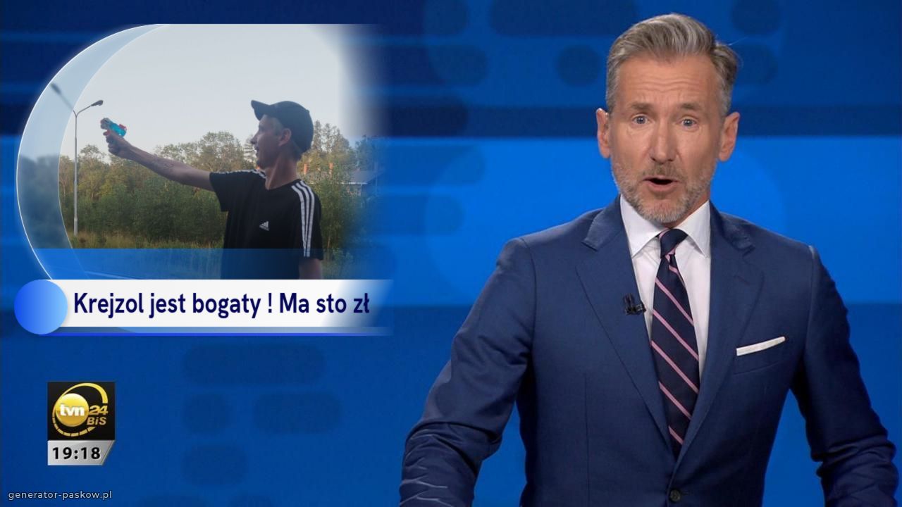 Krejzol jest bogaty ! Ma sto zł 
