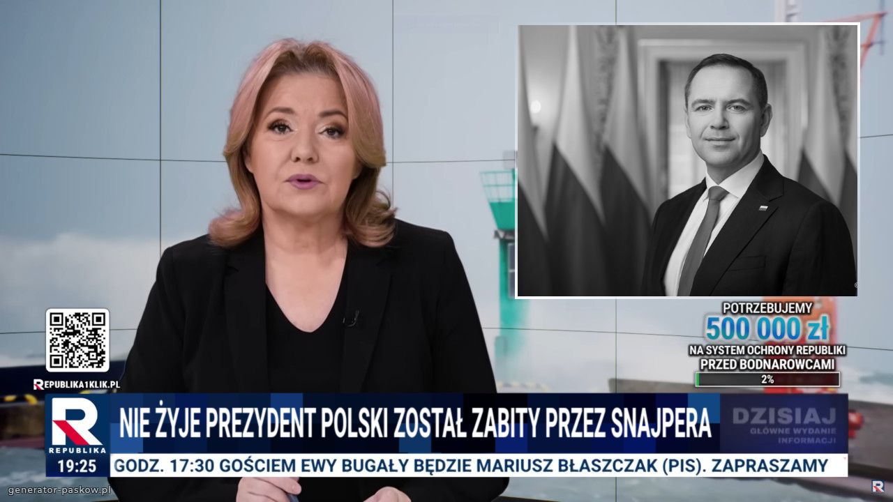 Nie żyje prezydent polski Został zabity przez snajpera