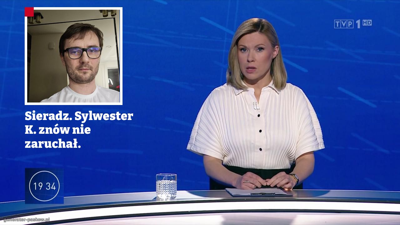 Sieradz. Sylwester K. znów nie zaruchał.