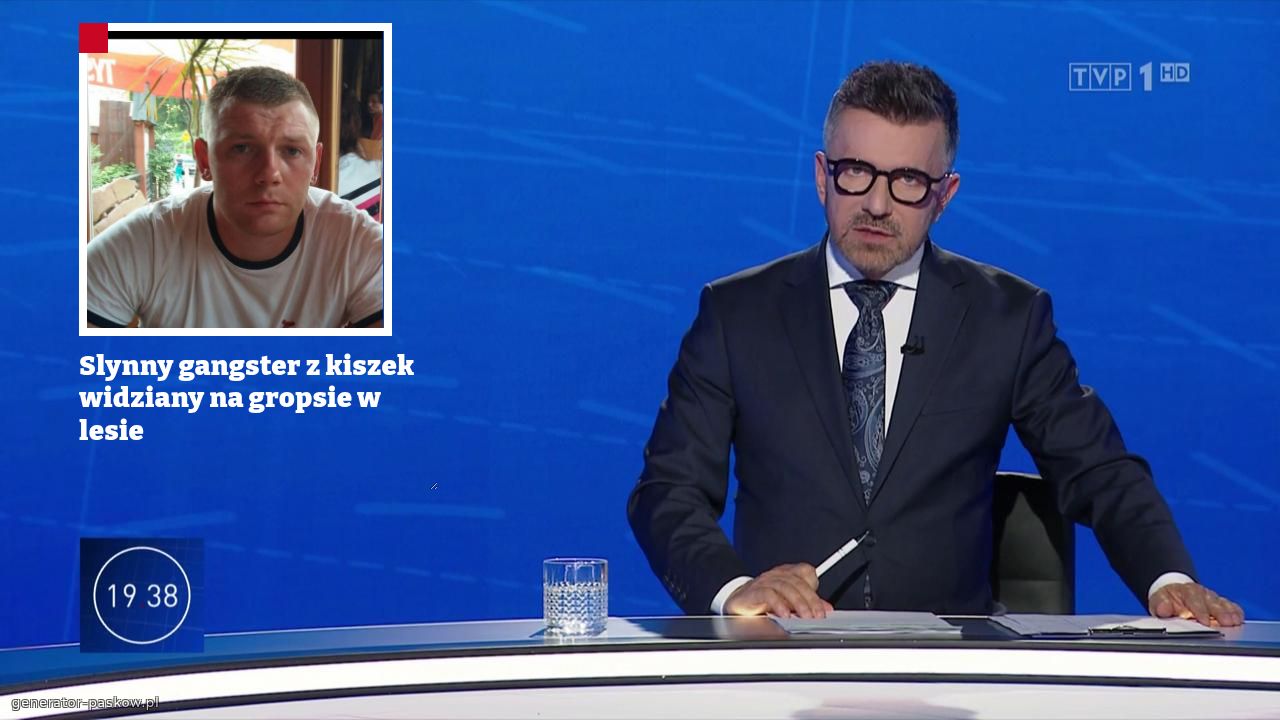 Slynny gangster z kiszek widziany na gropsie w lesie
