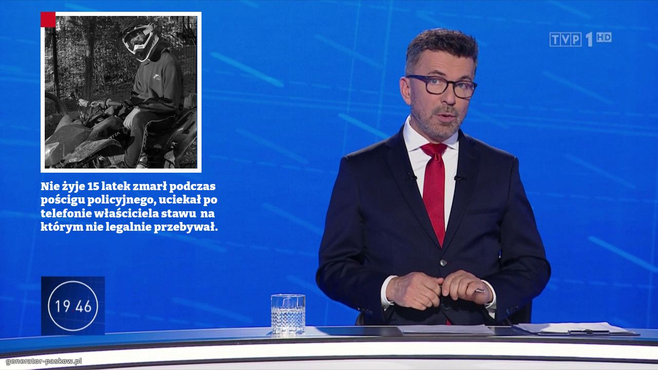 Nie żyje 15 latek zmarł podczas pościgu policyjnego, uciekał po telefonie właściciela stawu  na którym nie legalnie przebywał. 