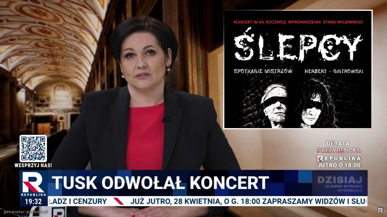 Tusk odwołał koncert