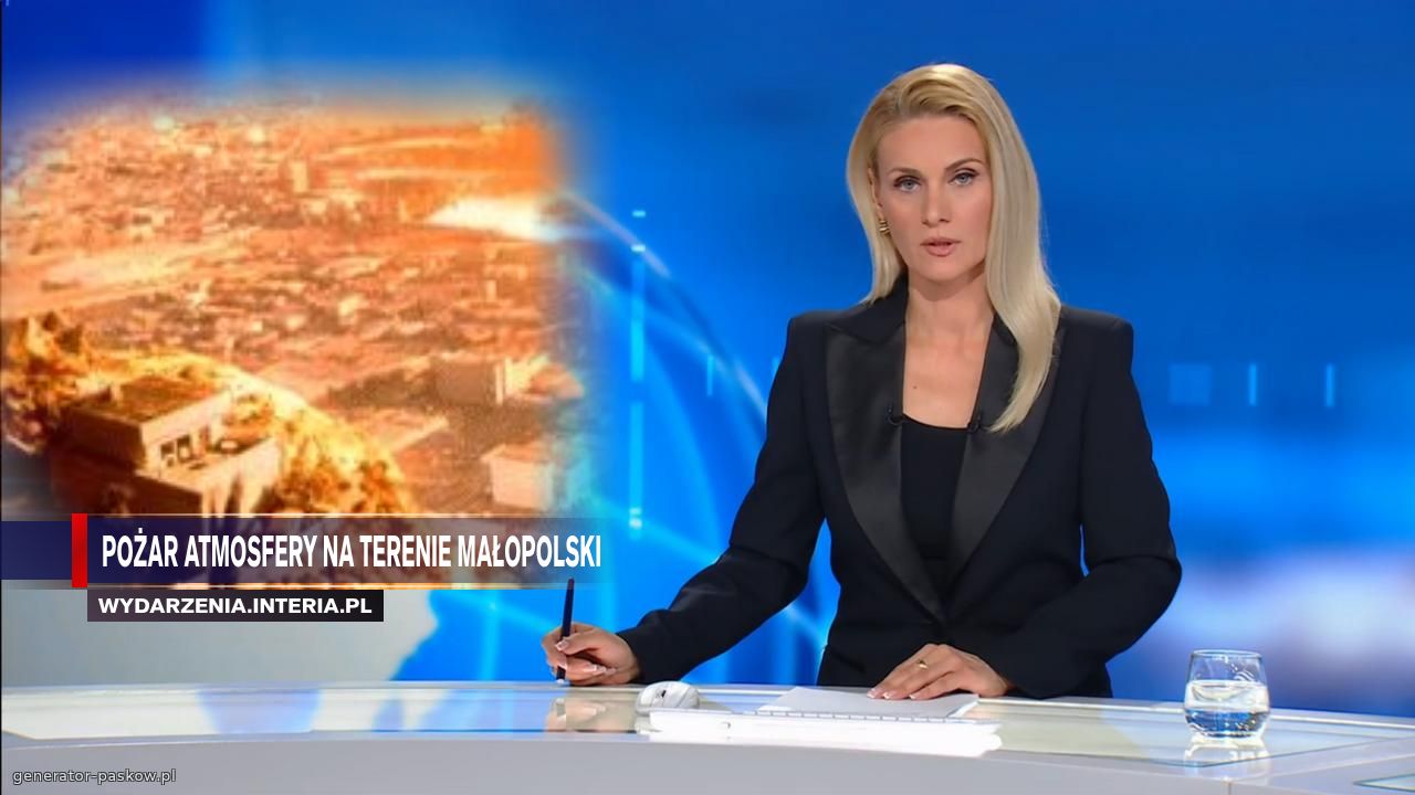 Pożar atmosfery na terenie małopolski 