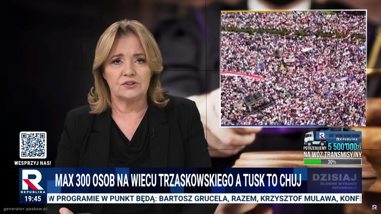   Max 300 osob na wiecu trzaskowskiego a tusk to chuj 