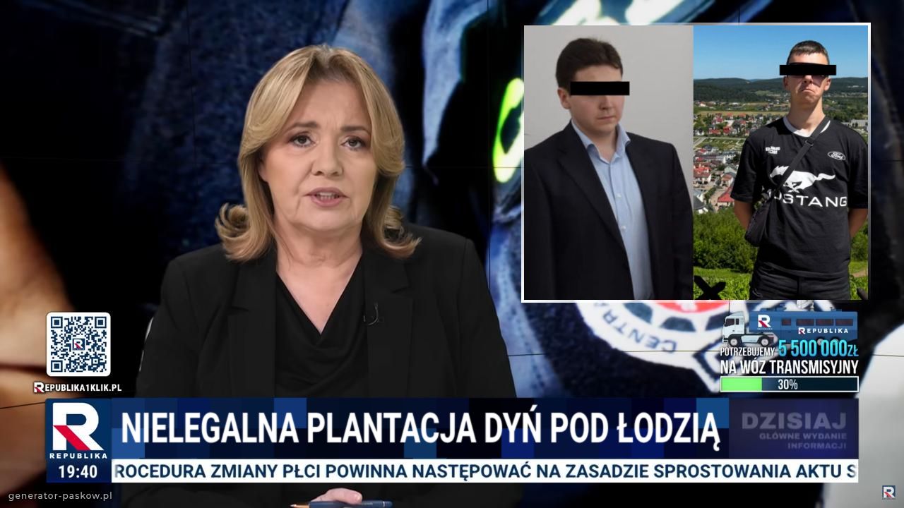 Nielegalna plantacja dyń pod łodzią
