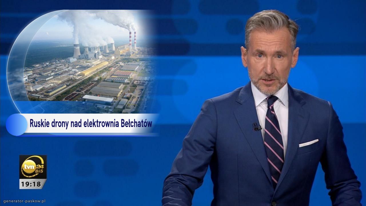 Ruskie drony nad elektrownia Bełchatów