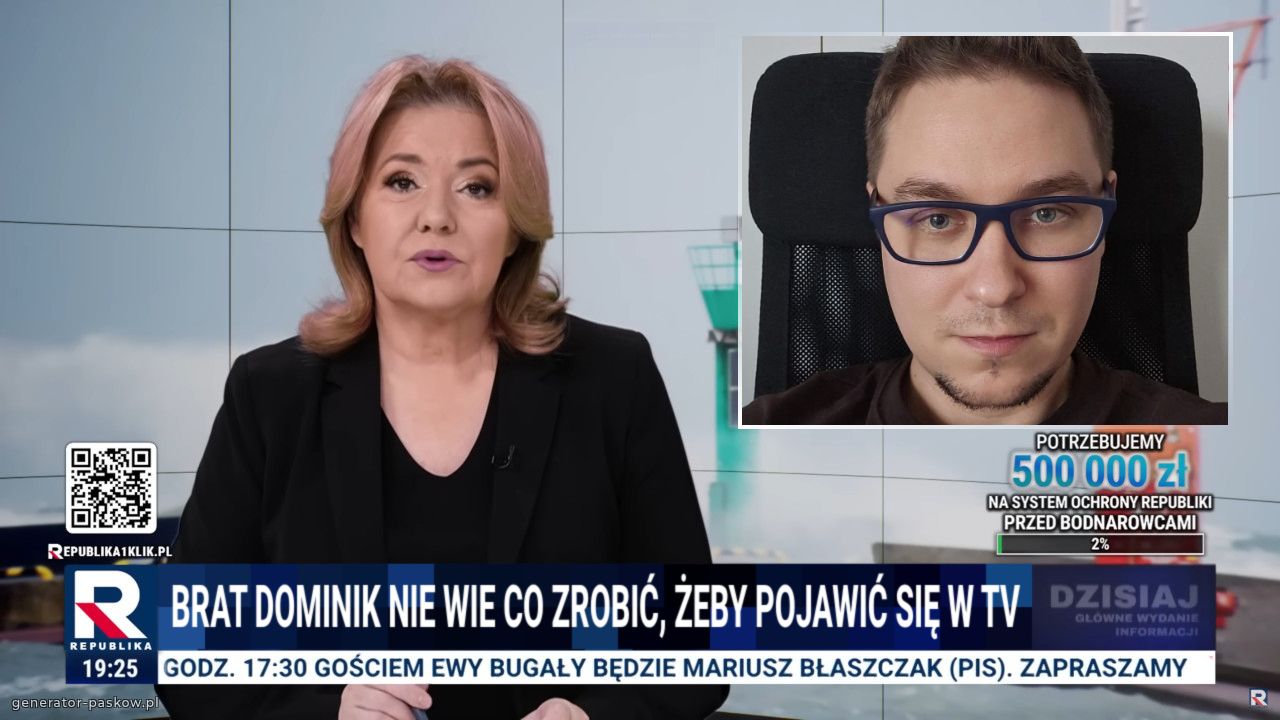 Brat Dominik nie wie co zrobić, żeby pojawić się w Tv