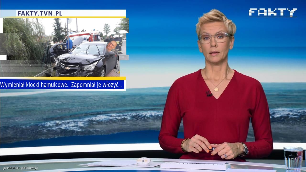Wymieniał klocki hamulcowe.  Zapomniał je włożyć...
