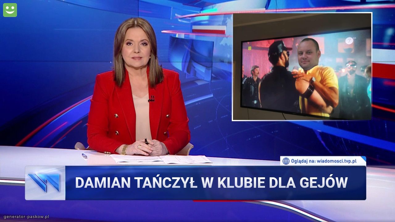 Damian tańczył w klubie dla gejów 
