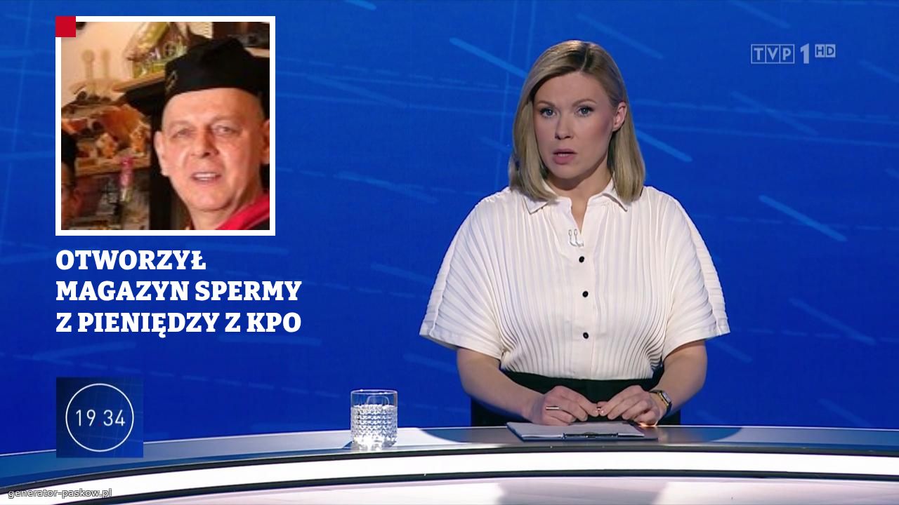 OTWORZYŁ MAGAZYN SPERMY  Z PIENIĘDZY Z KPO