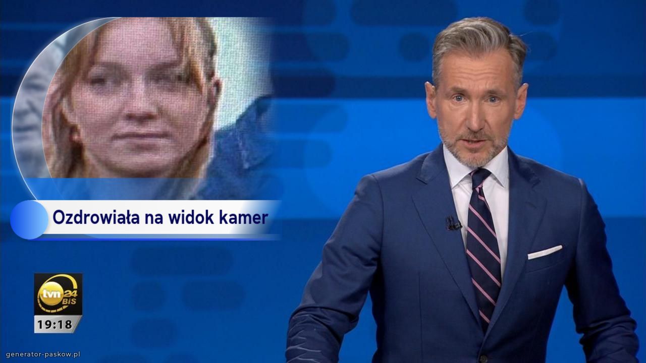 Ozdrowiała na widok kamer