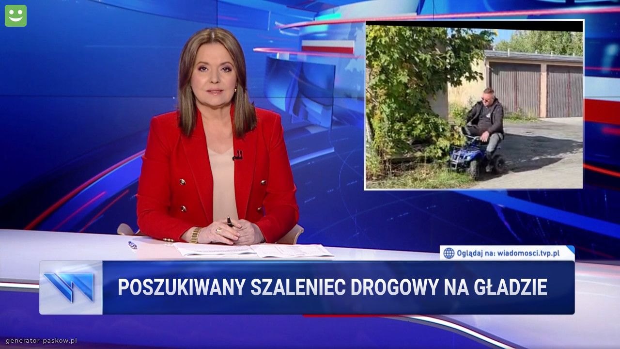 Poszukiwany szaleniec drogowy na gładzie 