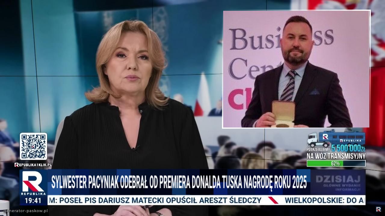 Sylwester Pacyniak odebrał od Premiera Donalda Tuska Nagrodę roku 2025