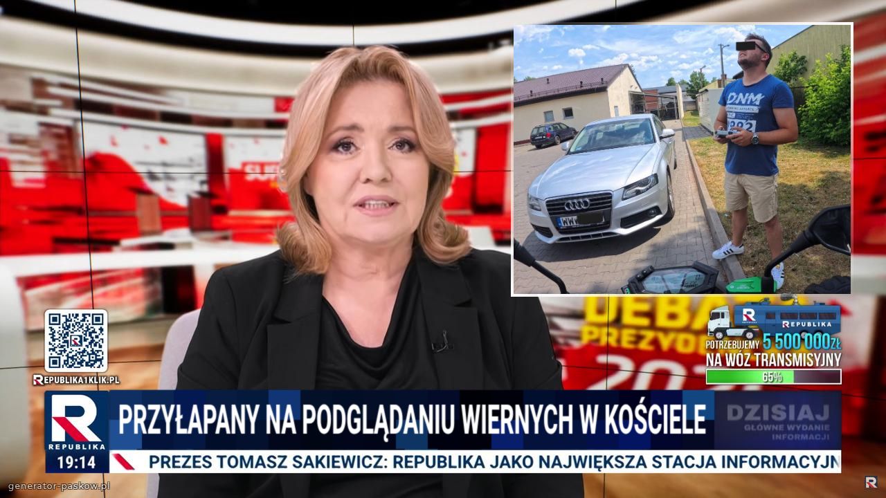 Przyłapany na podglądaniu wiernych w kościele